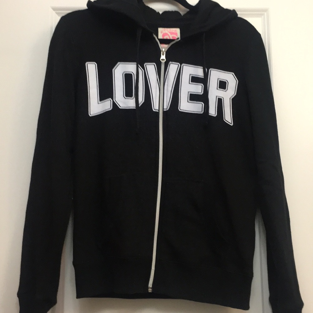 LOVER Black and White Hoodie